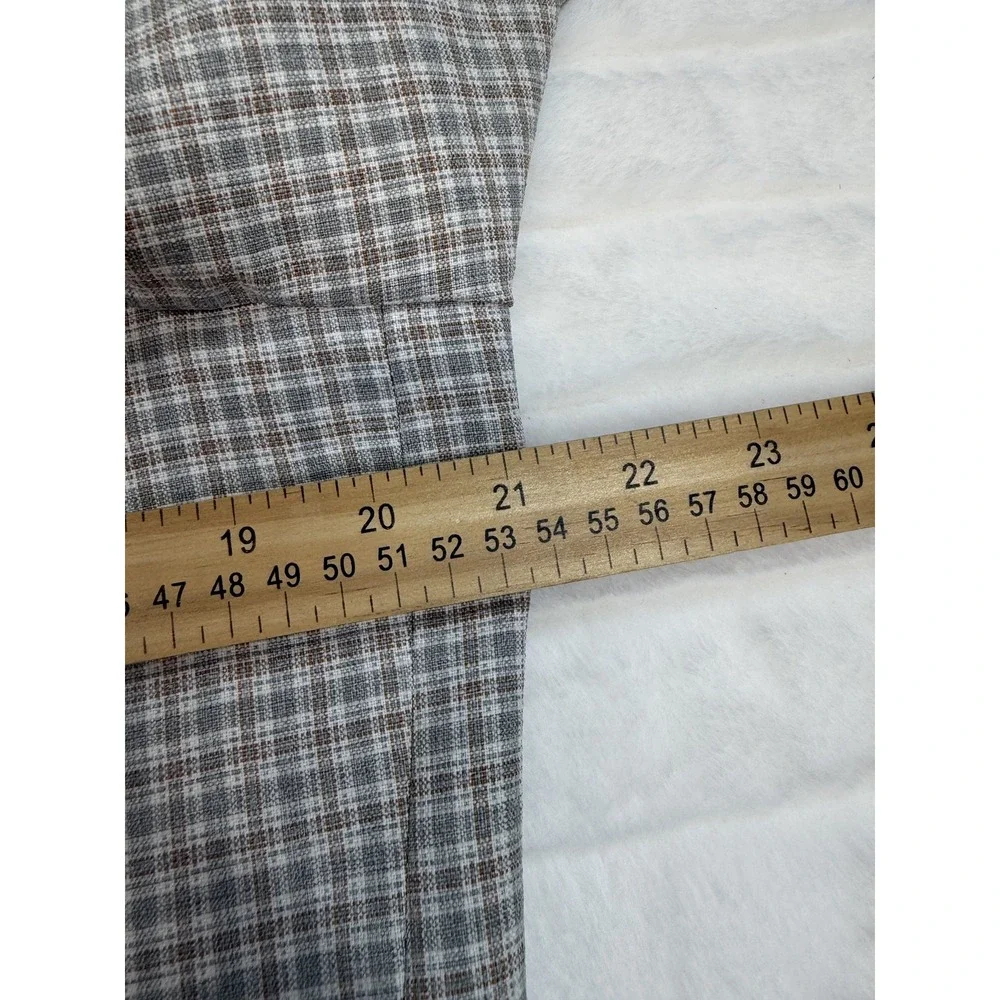 Vintage Century Club 2 Piece Suit Mens 42R Plaid‎ Blazer Vest Jacket 70s